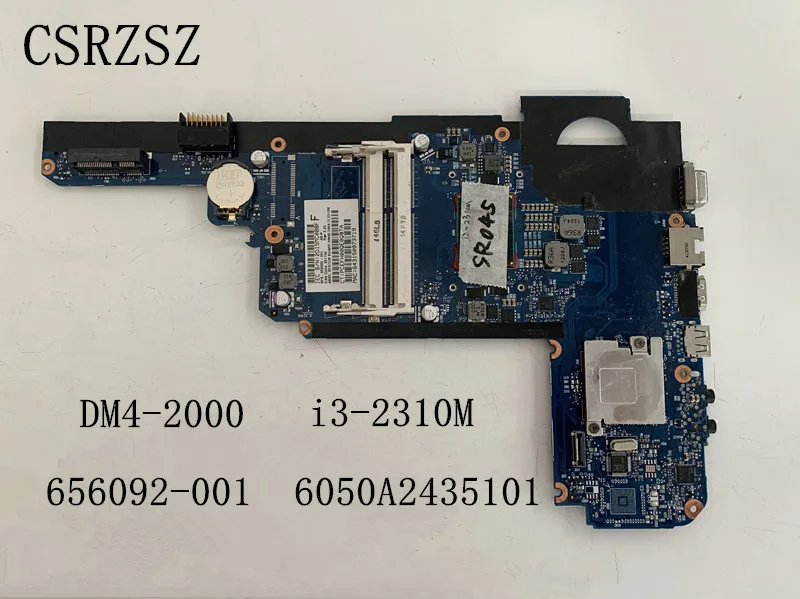 For HP Pavilion DM4-2000 Laptop motherboard with i3-2310m CPU 656092-001 6050A2435101  Test ok functions 100%