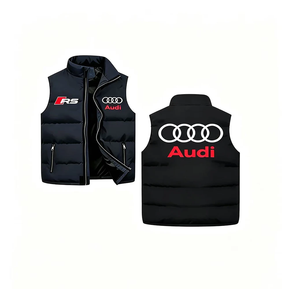 Audi Jacket Work Clothes New Cotton Vest Thickened Warm Shoulder Tank Top Business and Leisure Versatile Stand up Collar Jacket