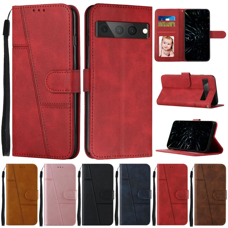 Flip caso para o google pixel 7 pro 7a, caso carteira para o telefone móvel, capa protetora para o google pixel 7, 6, 8 pro, pixel7a