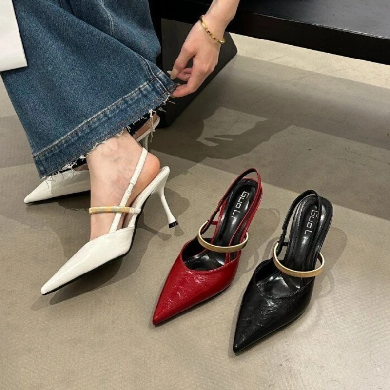 2026 Summer Low-Cut Comfortable Women's High Heels Brand Designer Women's Sandals Comfortable Non-Slip Walking Shopping Slippers view 6