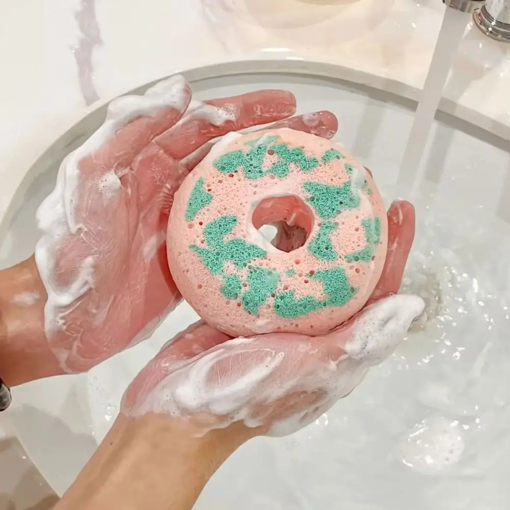 الكرتون الحيوان كابيبارا حمام الإسفنج الكرة مع صابون صغير غسل الوجه الاستحمام تنظيف فرشاة اكسسوارات الحمام المنزلية #5