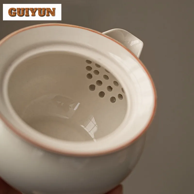 185 مللي الرماد النباتي يده إبريق الشاي المساعد على التحلل الشاي القديم وعاء صنع الشاي غلاية مع مصفاة طقم شاي صيني مجموعة الملحقات