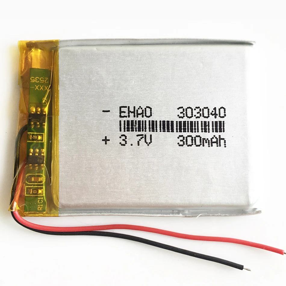 3.7V 300mAh litowo-polimerowa LiPo akumulator 303040 do Mp3 GPS PSP Bluetooth inteligentny zegarek z lampą Led masażer rejestrator