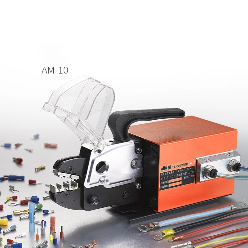 D2000301-10 alat crimping terminal pneumatik, alat genggam tekan dingin pegangan tangan fleksibel ujung terminal alat pengeriting