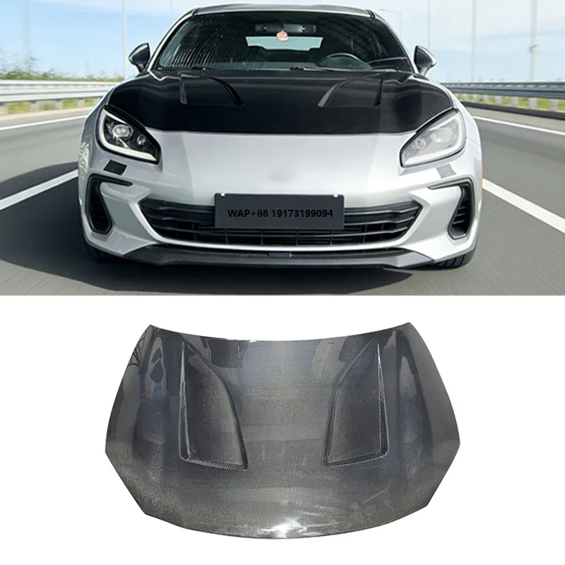 

Для GR86 ZN8 BRZ ZD8 2021-2023: Капот/крышка двигателя из углеродного волокна, автозапчасти, аксессуары