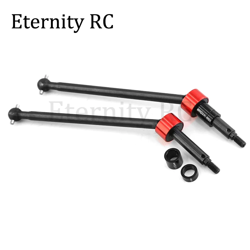 HPI Savage X Flux XL 1/8 RC 자동차 전면 및 후면 업그레이드 부품 액세서리 용 2pcs 스틸 메탈 드라이브 샤프트 CVD 드라이브 샤프트 86246