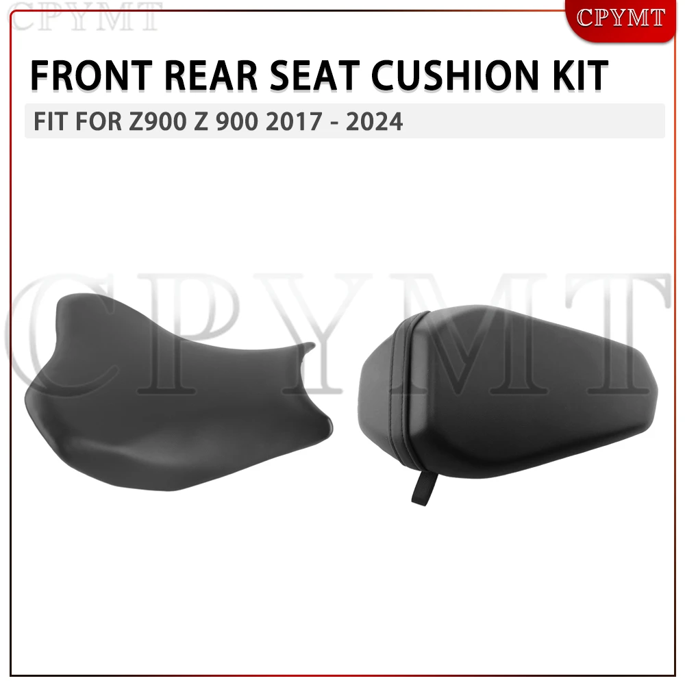 

Motorcycle Black Front Driver or Rear Seat Cushion Passenger Pad KIT Fit for Z900 Z 900 2017-2024