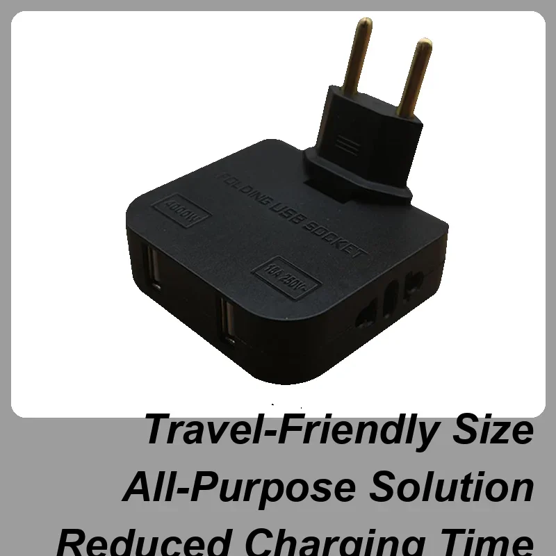 قابل للتعديل الاتحاد الأوروبي تمديد التوصيل محول كهربائي مع USB للهاتف المحمول شحن محول المقبس 2026 #6