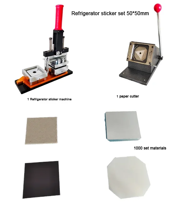 Fridge Magnet  Maker Button Machine Square 2"x2" (50x50mm) Custom Photo Kit