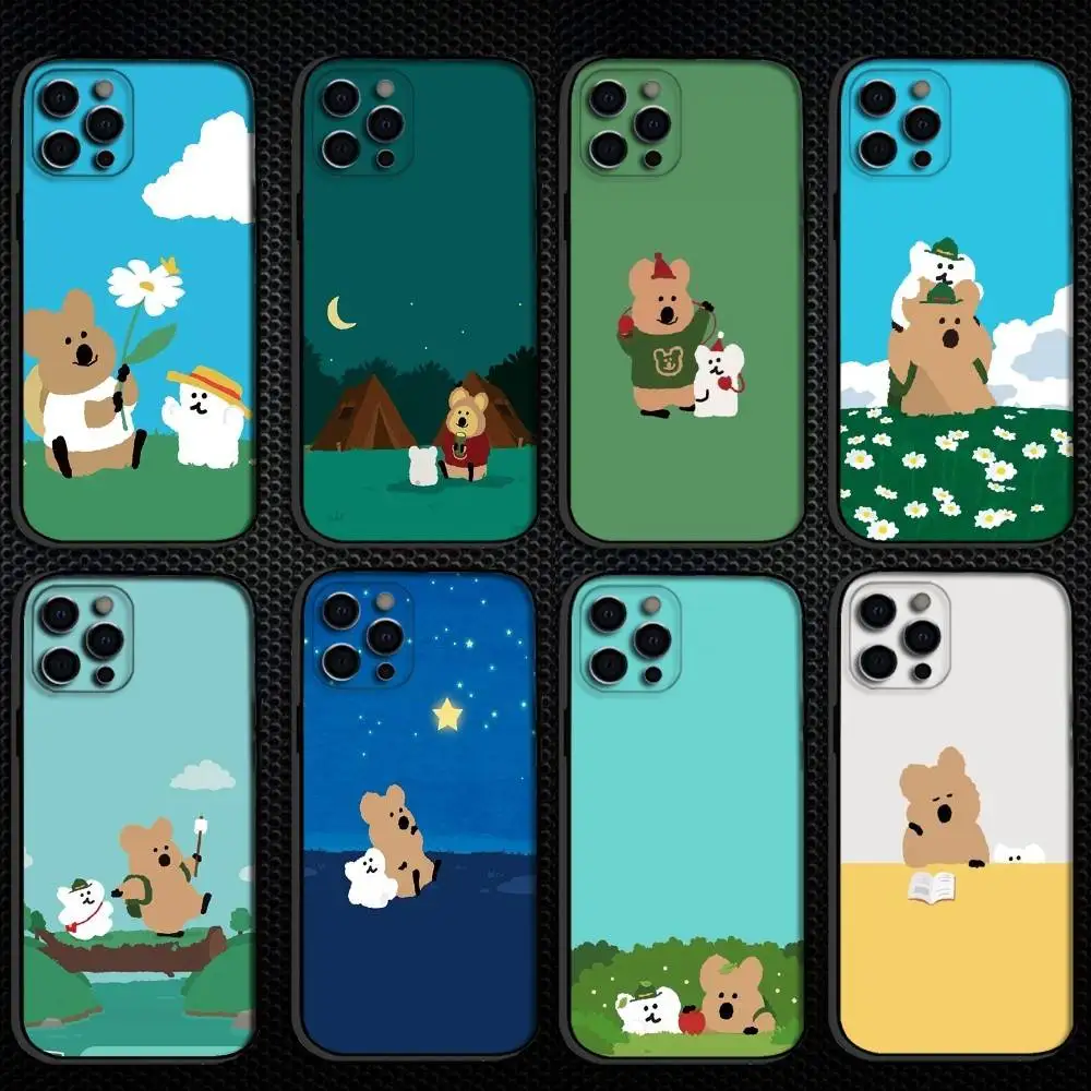

Koala Phone Case For iPhone 16,15,14,13,12,11 Plus,Pro Max, Others Soft Black Cover