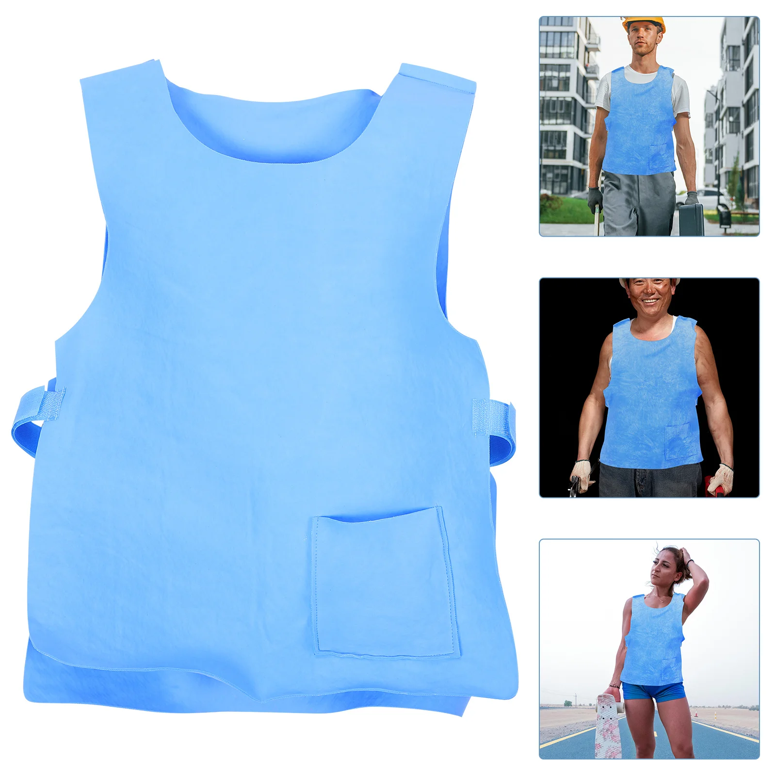 

Cooling Vest Lightweight Summer Work Waistcoat Outdoor Water Absorbing Reusable Cooling Clothes for Men Women Hot Weather