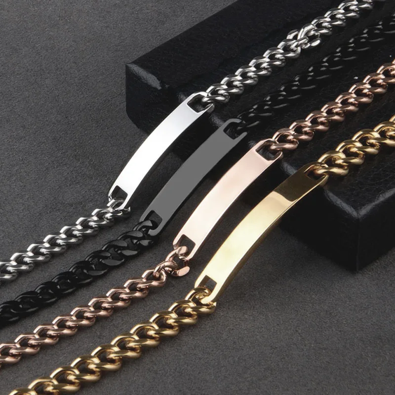 Men Fashion Figaro Chain Bracelets for Man Women Cuban Chain Gold Color Bracelets Original Hip-hop Party Jewelry Accessories