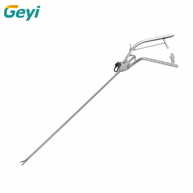 Laparoscopic Gun-shaped needle holder forceps reusable straight head light needle holder