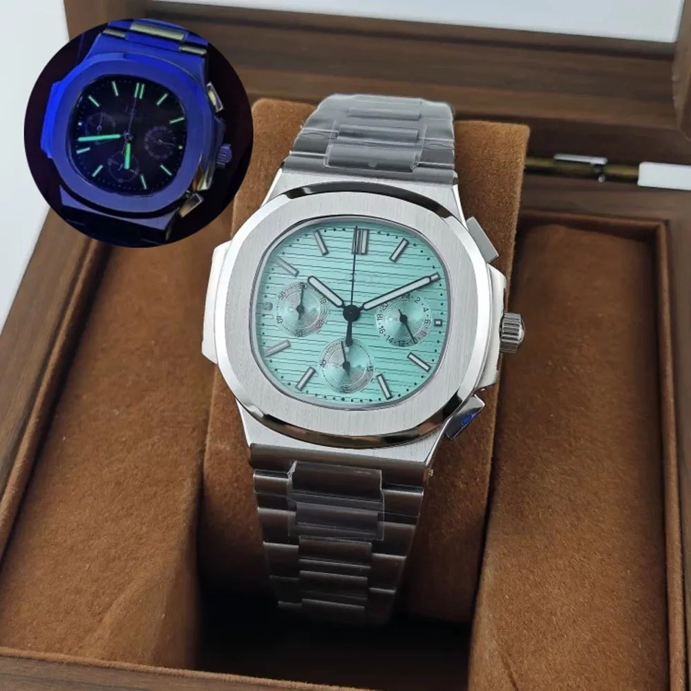 New 29.9mm VK63 s logo dial for 44mm nautil case fit VK63 movement 5740/1G-001 Modification parts for nautil VK63 wristwatches