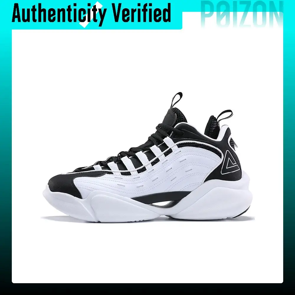 PEAK Mid top Casual Shoes Men's White Black DE140081