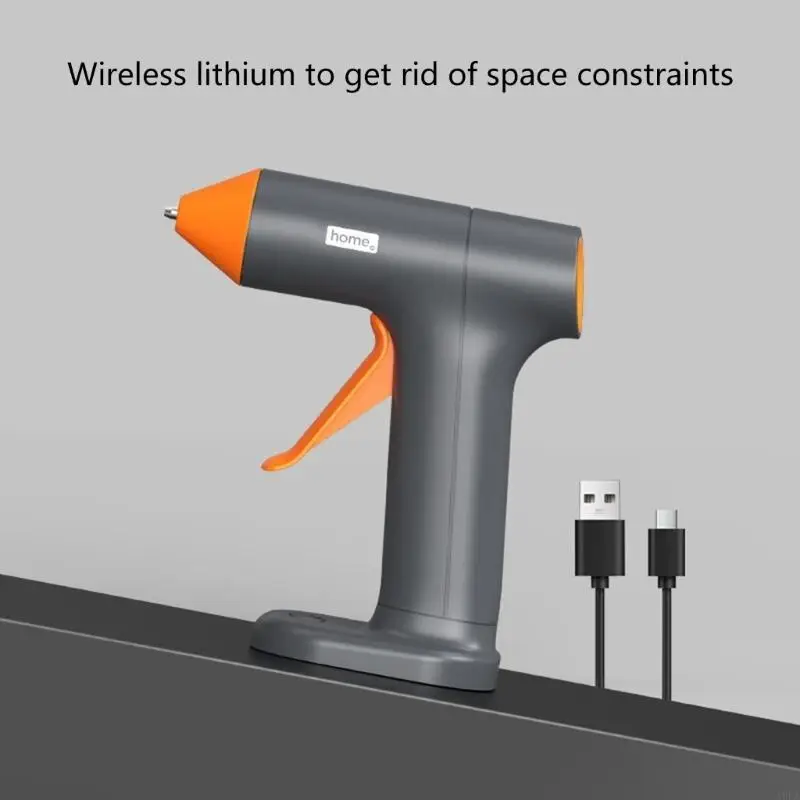 A9LA Cordless Hot Glues Guns การทำความร้อนอย่างรวดเร็วสำหรับ DIY Project Quicks Fix Battery 2000mAh