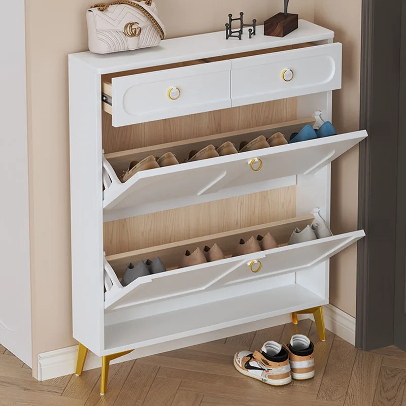 Shoemakers White Shoe-shelf Organization Cupboards Organizer Living Room Cabinet Cabinets Shoerack Rack Armoire Home Furniture image 4