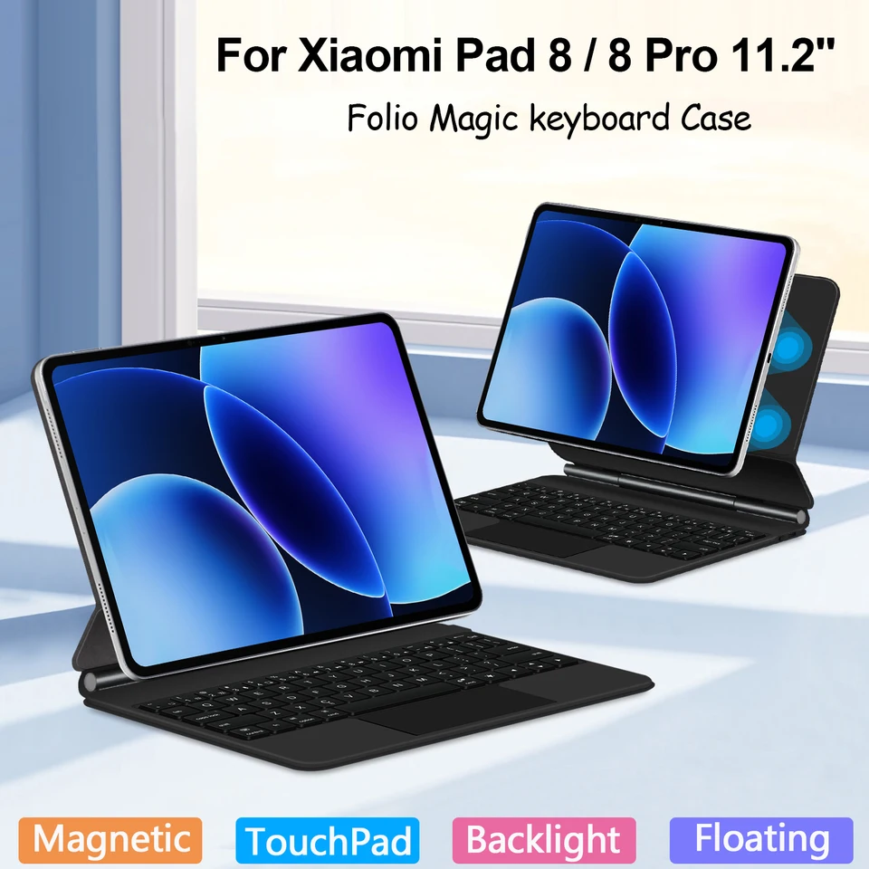 Backlit Touchpad Magic Keyboard For Xiaomi Pad 8 8 Pro 2025 Mi Pad