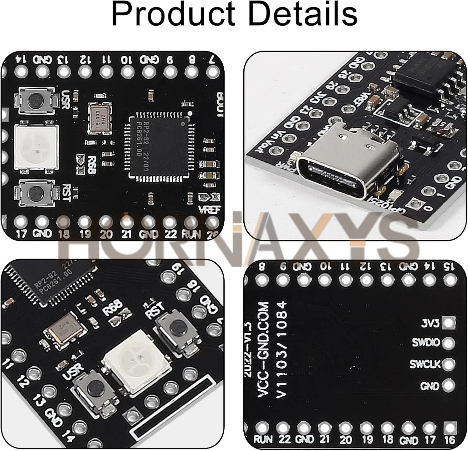 1-10PCS RP2040 Core Board TYPE-C USB-C For Raspberry Core Board 4MB /16MB RP2 Raspberry Pi Pico Micropython