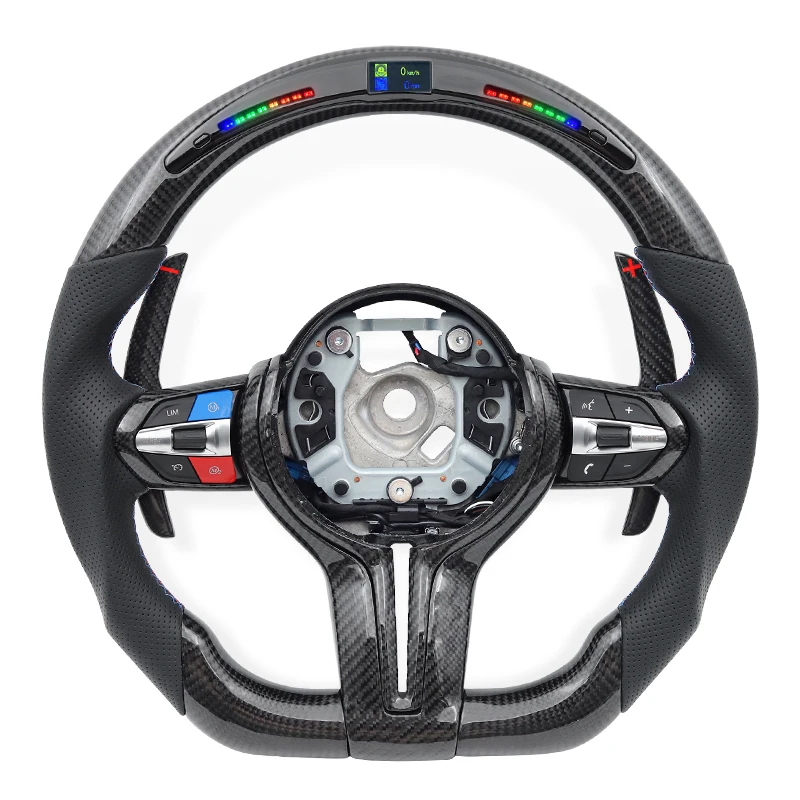 

Carbon Fiber LED Steering Wheel for BMW F06 F10 F20 F22 F23 F30 F32 F34 F36 X1 F48 X5 F15 X3 F25 M3 F80 F82 F87 Car Accessories