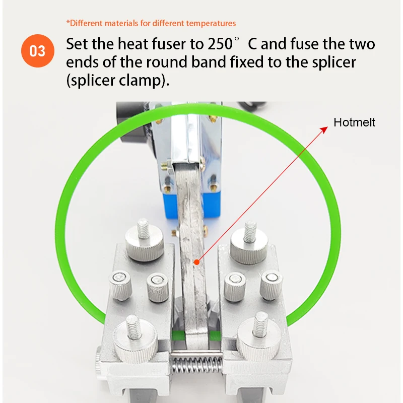 Round Belt Welding Machine 220V/110V 150W Drive PU Belt Connector Polyurethane Belt Hot Melt Machine Butt Welding