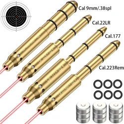 Laser Bore Sight para Pistola Rifle, Cartucho Colimador, Sight End Barrel,. 22LR,. 177. 223Rem, 9mm,. 38Spl