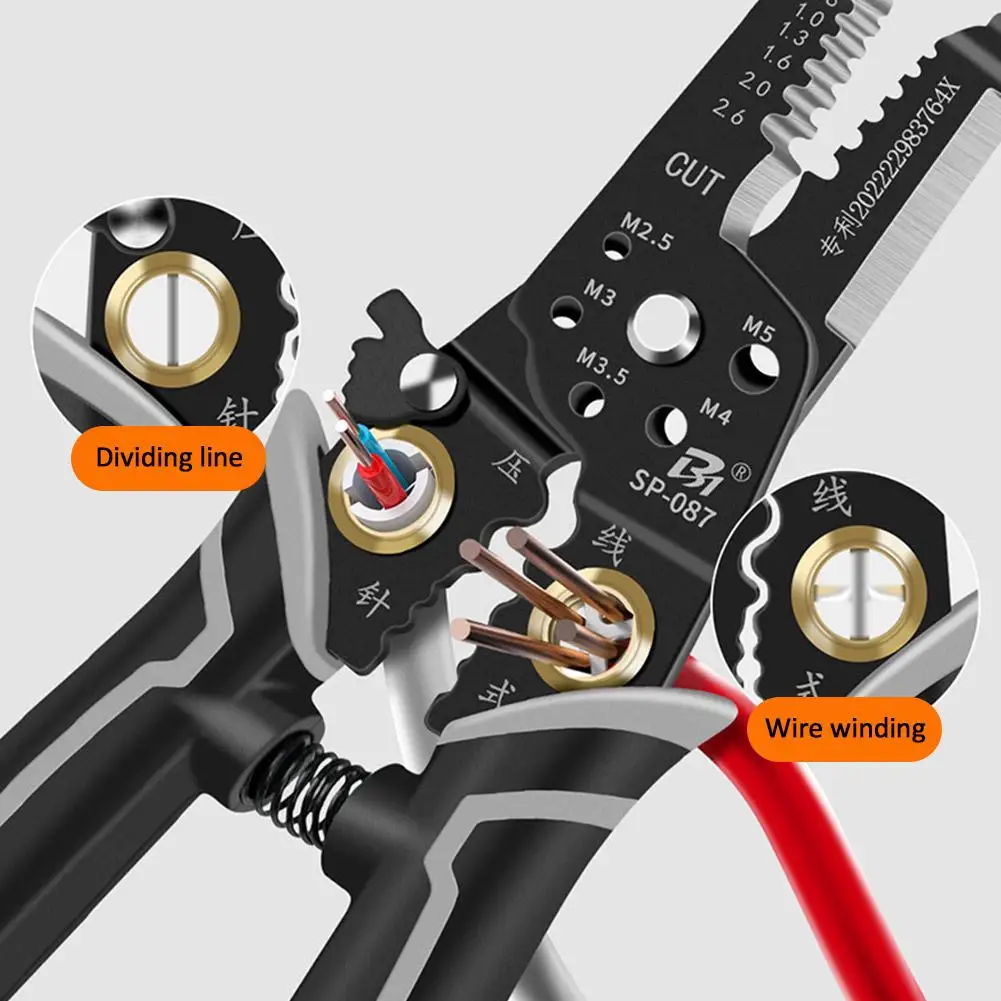 7/9in1 Wire Stripper Crimper Cable Cutter Electrician Wire Stripper Tools Adjustable Automatic Multifunctional Wire Stripper