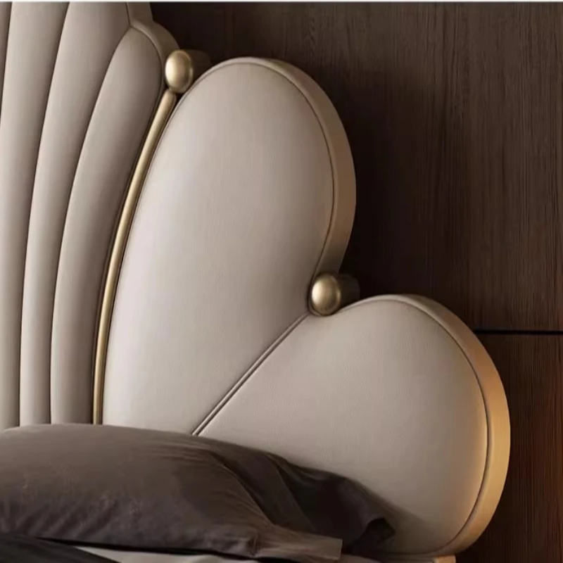 200x220 سنتيمتر إطارات كاملة الحجم سرير مزدوج الملك الحجم غرفة نوم جلدية فاخرة سرير الزفاف 2 شخص اللوح الأمامي الملكة التوأم كاما الأثاث