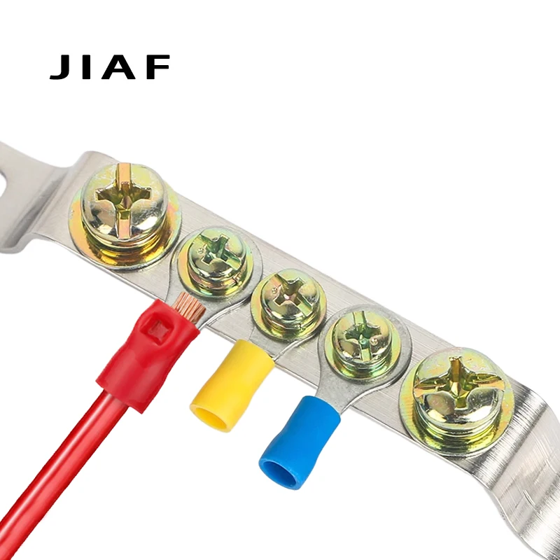 100PCS Ring Crimp Terminal RV1.25/3.5/5.5 Pre-insulated Ferrules Lugs  Electrical Crimp Terminal RV1.25-5.5 Cable Wire Connector