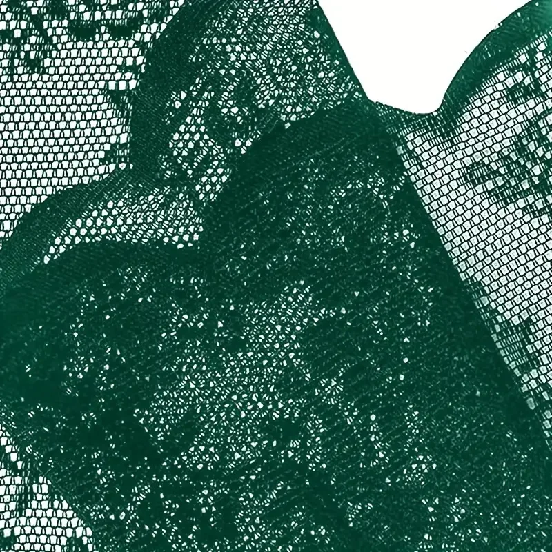 1-teilige Vintage-Vorhangpaneele mit floraler Stickerei und klarer Spitze – Privatsphäre und Lichtfilterung, maschinenwaschbar – Detail 15