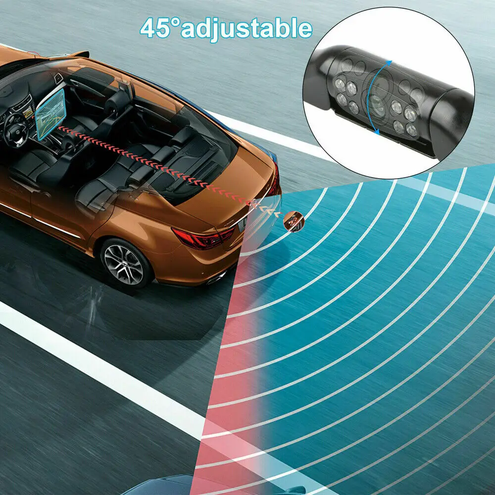 車のリアビューバックアップカメラ、幅170 ° 、防水、ナイトビジョン、駐車、逆