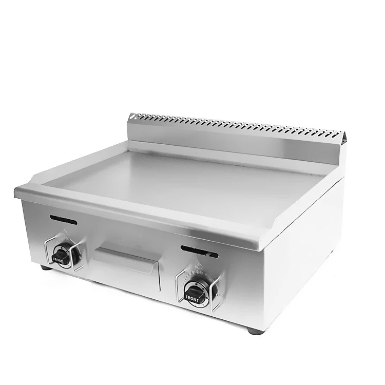 High Quality Stainless Steel Gas BBQ Flat Top Plate Gas Griddle Commercial Gas Grill Griddle