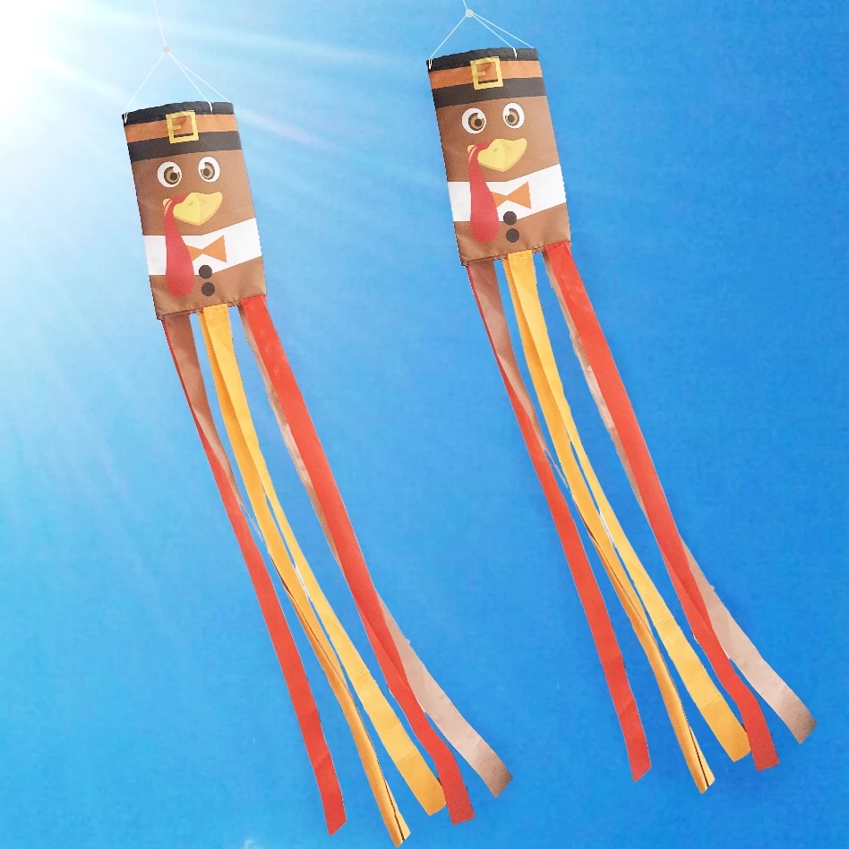 

Harvest Turkey Outdoor Windsock, Fall Garden Harvest Party Celebration Garden Wind spinner Decoration, Thanksgiving Day