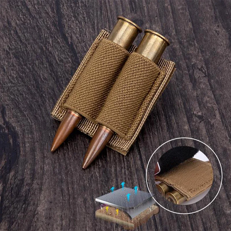 Tactical Tool Holder Pouch 1.93 X 1.53 In Holder Adhesive Patch 12GA Cartridges Holder Patch Hunting Gear