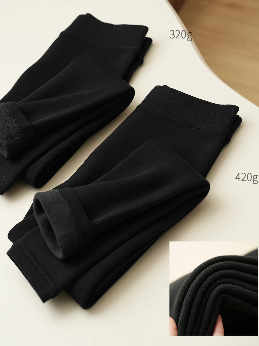 

Women's Fce Lined Bla Pants Slim Fit Base Layer Pants Warm Long Trousers Winter Sle Polyester Viscose Spandex Blend