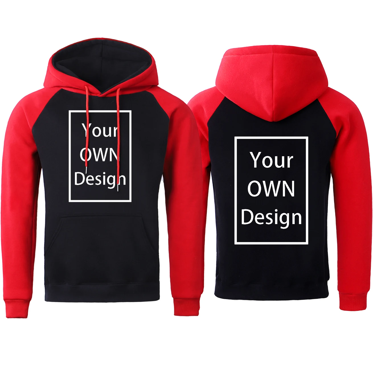 Your Own Design Brand Logo/Picture Custom Men Women DIY Raglan Hoodies Sweatshirt Casual Hoody Clothing 4 Color Loose Fashion