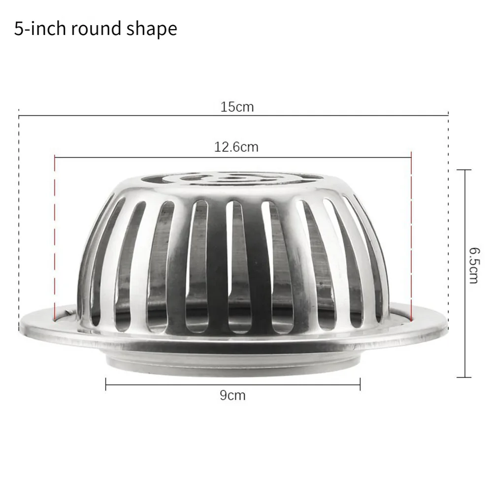 3/4/5 بوصة الفولاذ المقاوم للصدأ مزراب ورقة الحرس النازل حماية أنابيب السقف سقف مزراب المطر ، مزراب المطر ، شرفة ماسورة التصريف