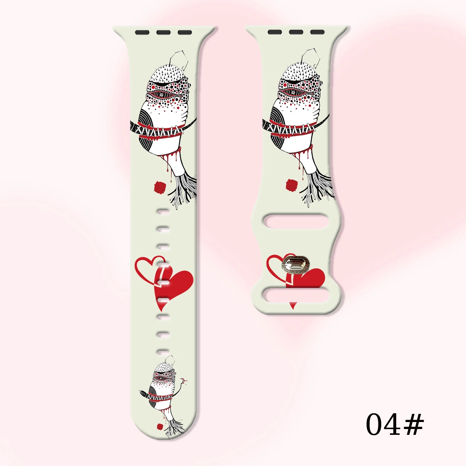 

Artistic Creativity Series Printed watch straps for Apple watch 10 9 8 7 are compatible with iWatch models 46mm, 44mm, 42mm 41mm