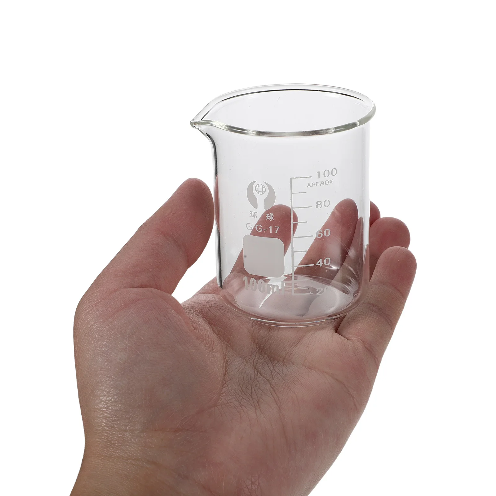 

5Pcs Glass Beakers Set High Transparency Heat Resistant Laboratory Measuring Cups for Chemistry Science Lab Graduation Marked