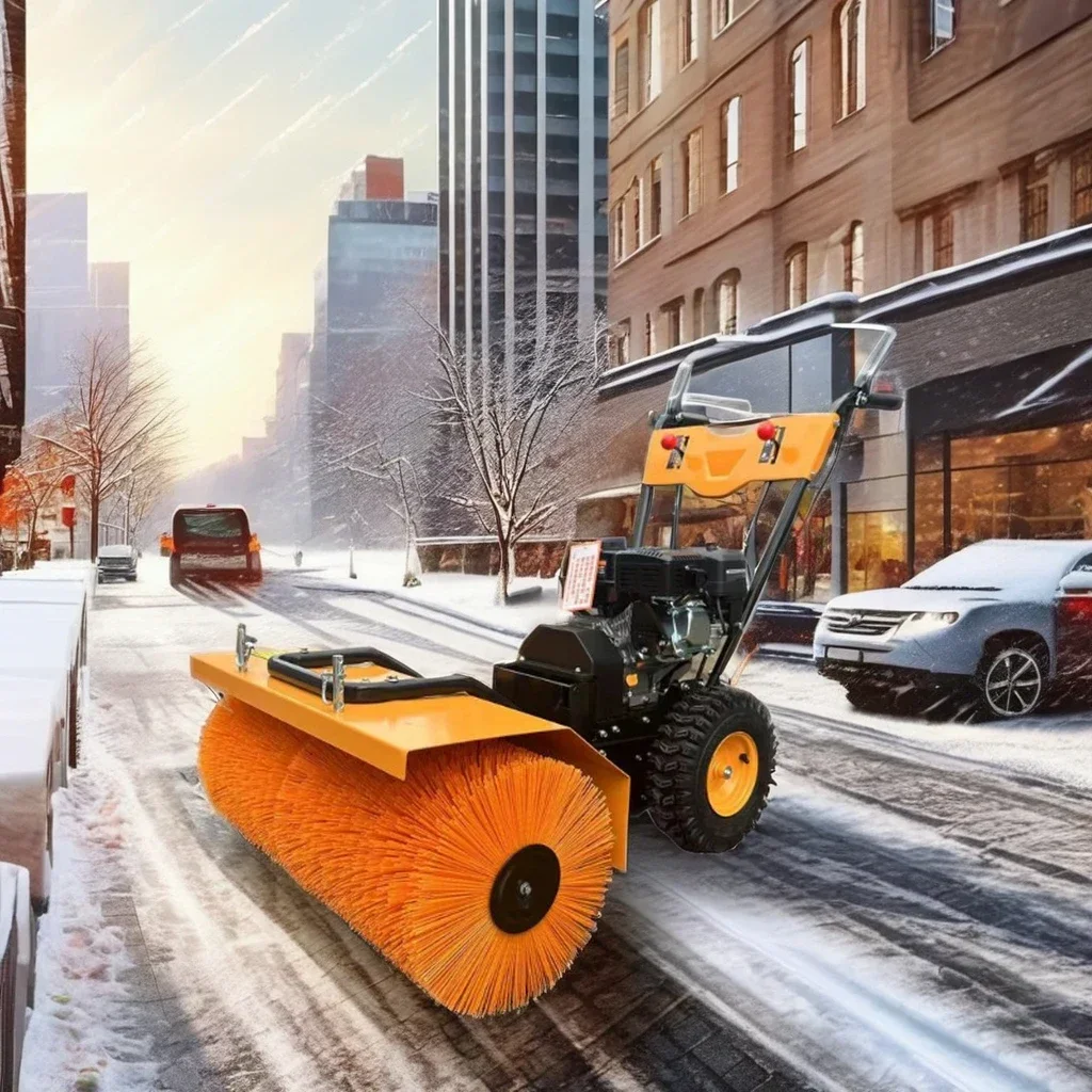 Multi-Gear School Street Highway Snow Sweeper with High Quality Anti-Skid Tire and Powerful Engine Snow Plow