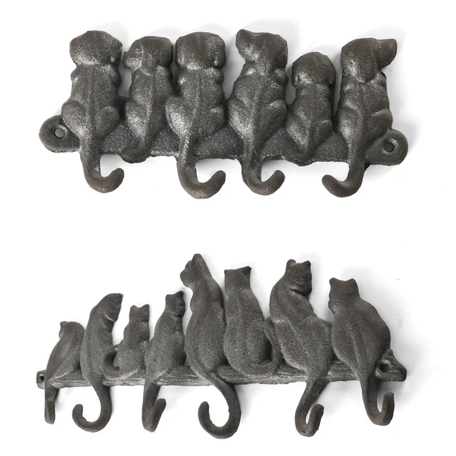 

Animal cast iron clothes hook, iron art row hook, industrial style metal hook, living room wall hook