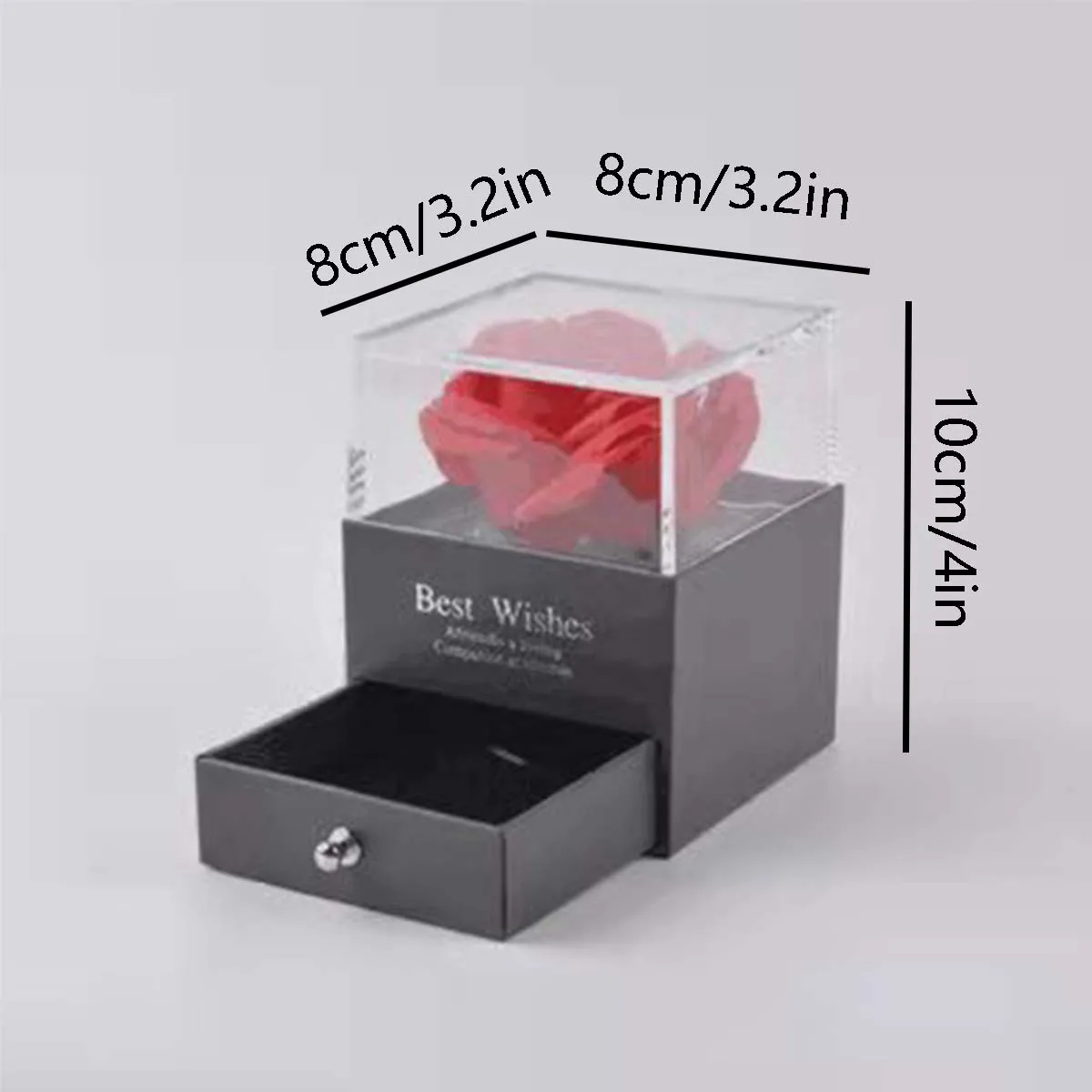 Women's Stainless Steel Permanent Rose Necklace - Jewelry Gift Box Suitable for Valentine's Day,Mother's Day,Birthdays Christmas - view 6