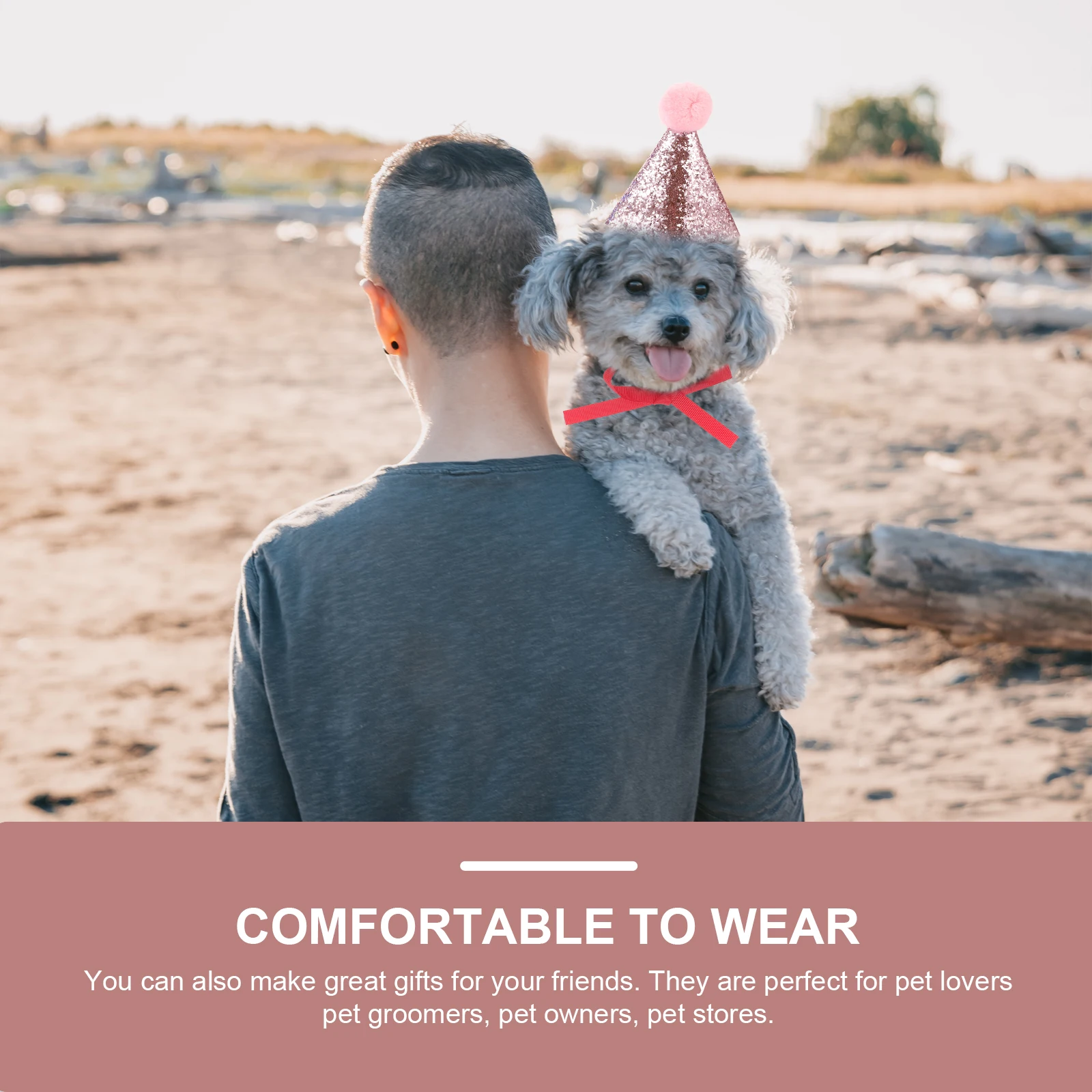 

8pcs Pet Birthday Hat Small Dog Cat Party Hats Caps Decor Cloth Puppy Kitten Costume Accessories Reusable Sequins