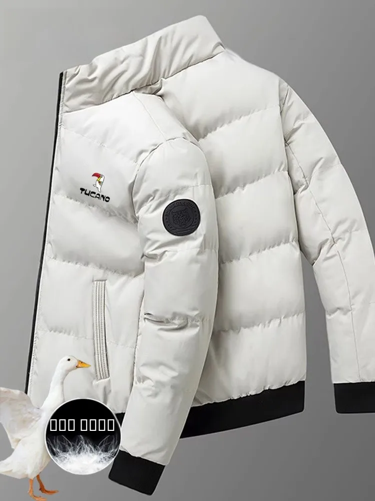 TUCANO الشتاء Thiened الوقوف طوق أسفل القطن Jaet الرجال ملابس خارجية دافئة Faion الحضرية Sle الوقوف صالح ألياف البوليستر