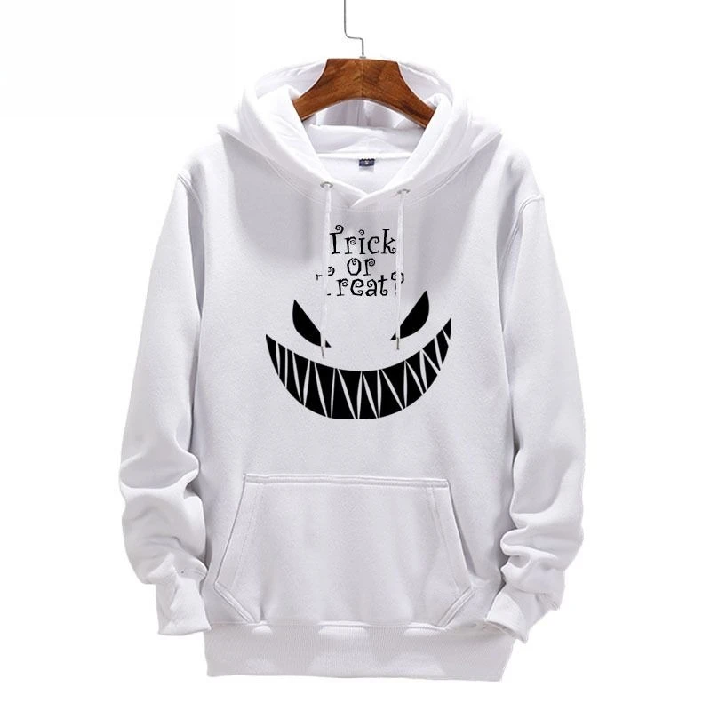 Halloween Pumpkin Grimace Spoof Hooded Sweater Versatile Jacket Men's and Women's Hoodies Holiday Wear Outdoor Casual Loose Top