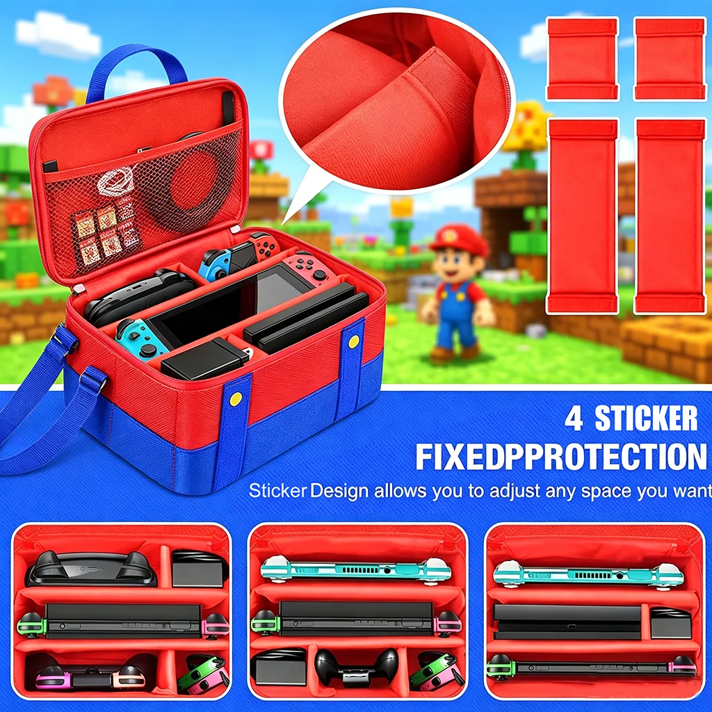 Portable Soft Shell Case for S - Gaming Console Nintendo Switch 2 recension och pris