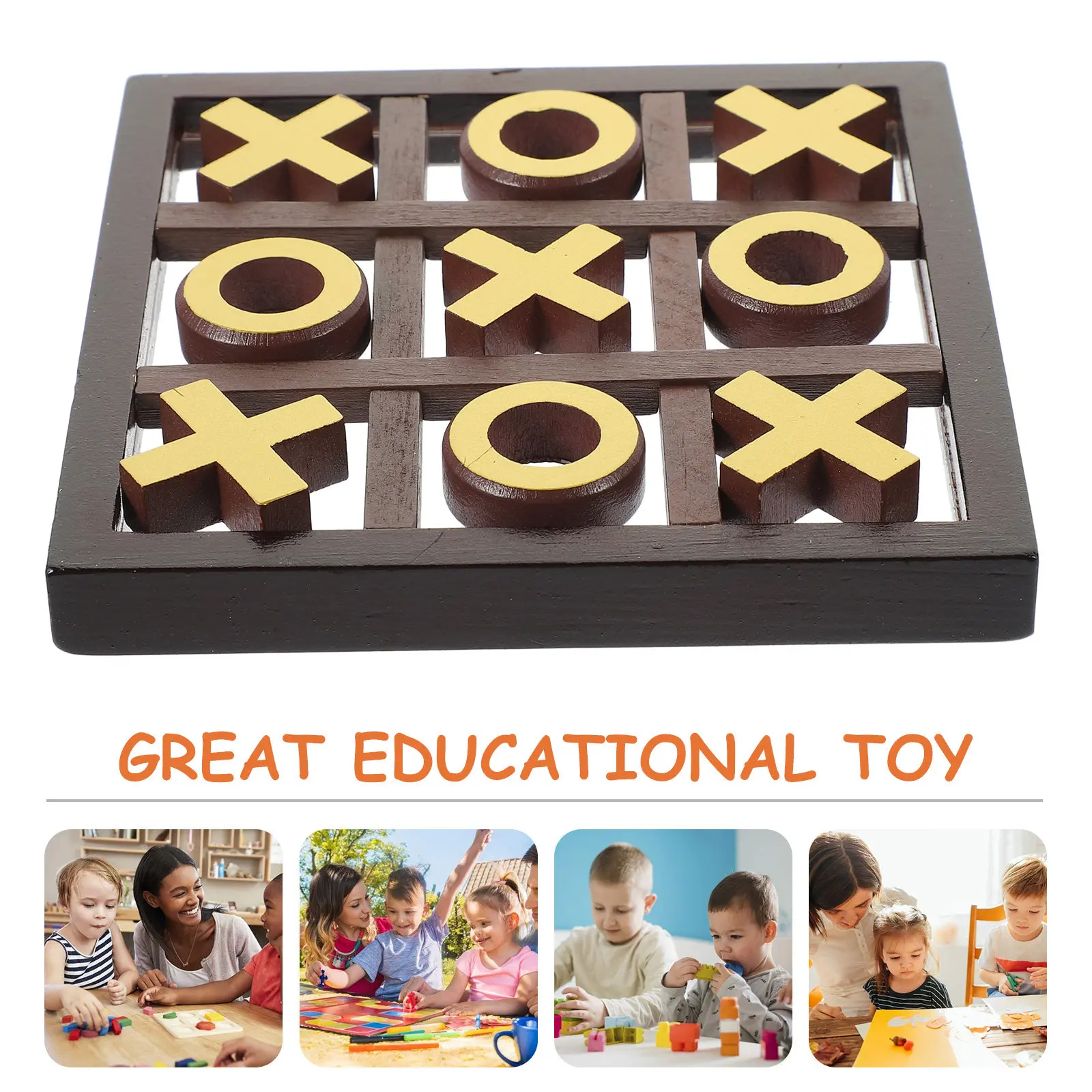 1 set 1 Set Tac Toe For Kids Board Family Party Interactive Educational Board Children Table Chess Game Chess