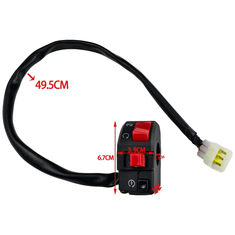 Motorcycle Modification Accessories Ducati Right Side Switch with Dual Flash ZKG Ducati Combination Switch Handle Switch