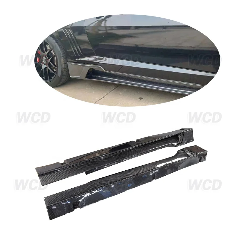 Carbon fiber Side Skirt for 2009-2014 Camaro V6 V8