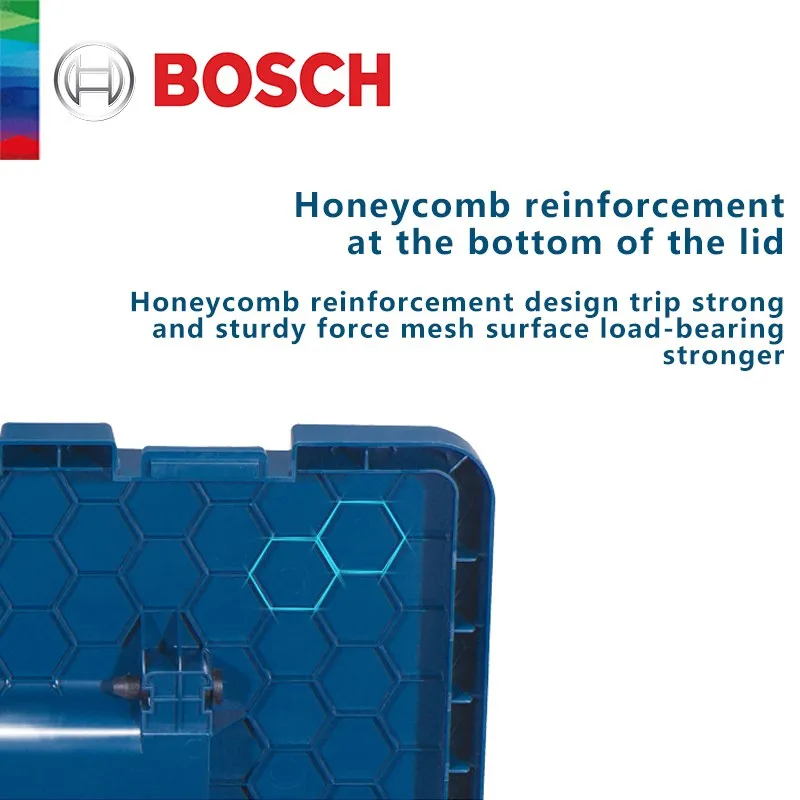 Bosch Original Toolbox Household Portable Large Multi-functional Plastic Storage Toolkit Organizer Double-layer Thicked Big Box